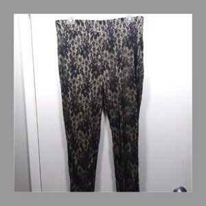 Metaphor Black Nude and Lace Leggings Size: L